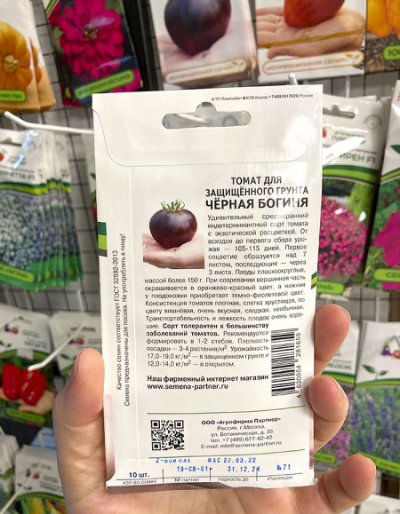 томат Чёрная богиня